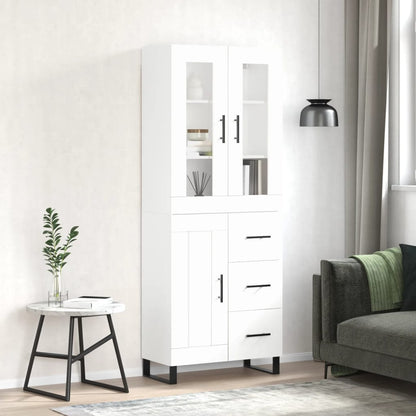 Skap Hvit 69,5x34x180 cm