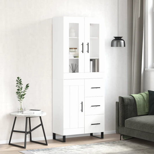 Skap Hvit 69,5x34x180 cm