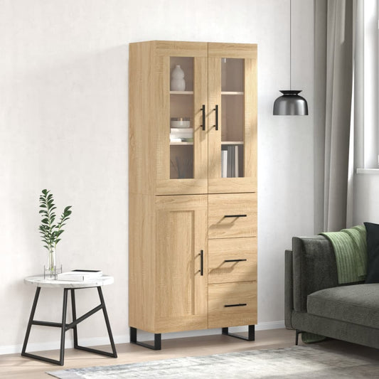 Skap Sonoma Eik 69,5x34x180 cm