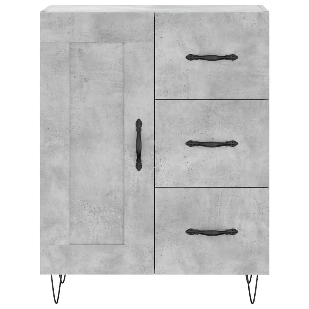 Skap Betonggrå 69,5x34x180 cm