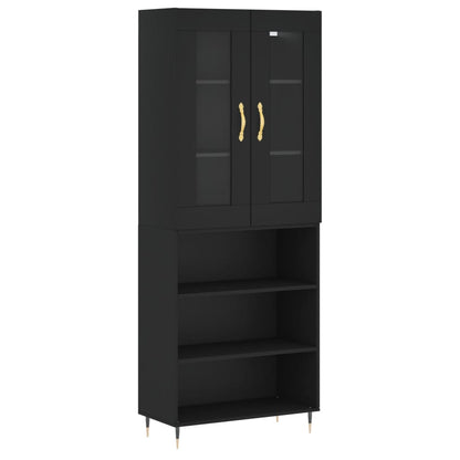 Skap Svart 69,5x34x180 cm