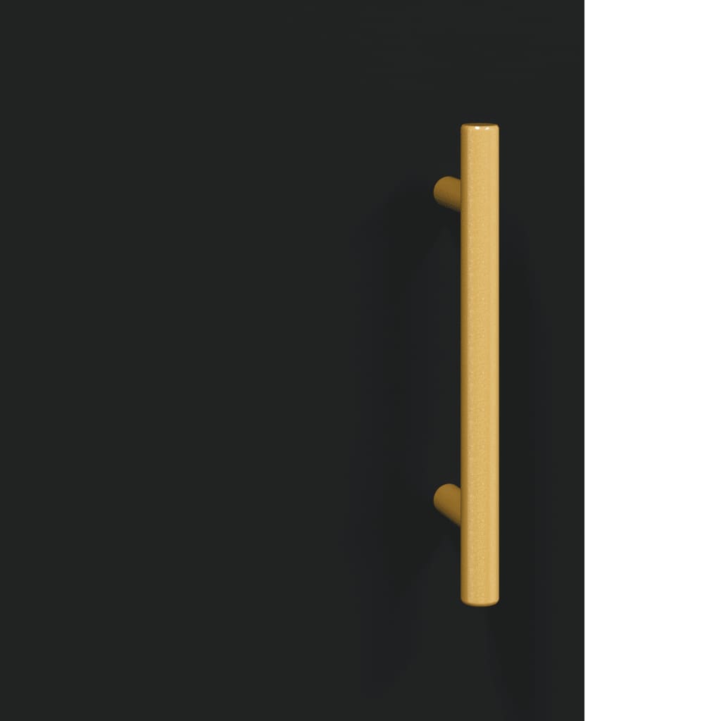 Skap Svart 69,5x34x180 cm