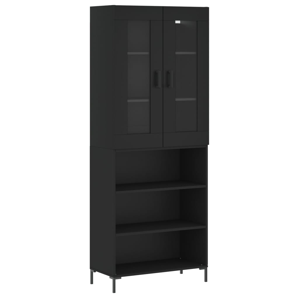 Skap Svart 69,5x34x180 cm
