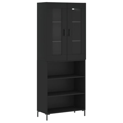 Skap Svart 69,5x34x180 cm