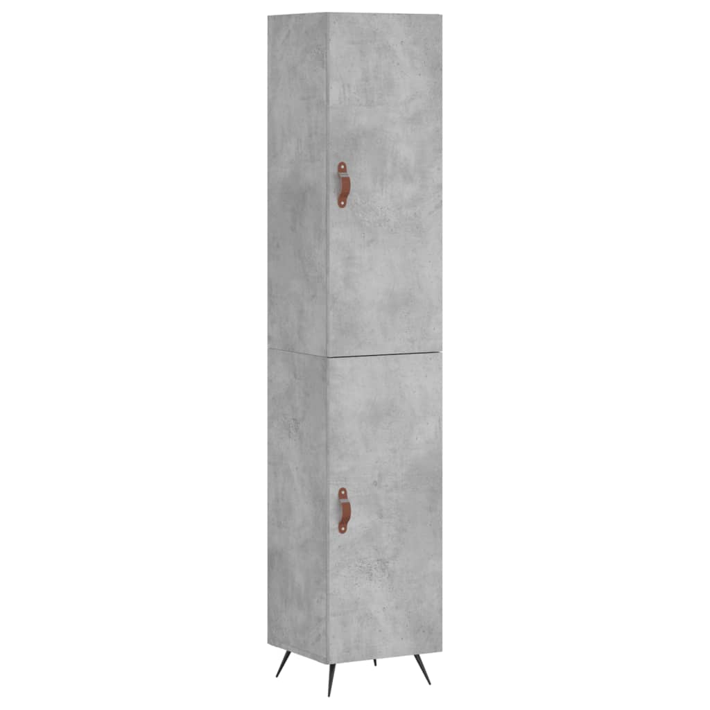 Skap Betonggrå 34,5x34x180 cm