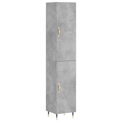 Skap Betonggrå 34,5x34x180 cm