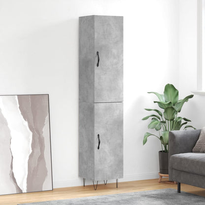 Skap Betonggrå 34,5x34x180 cm