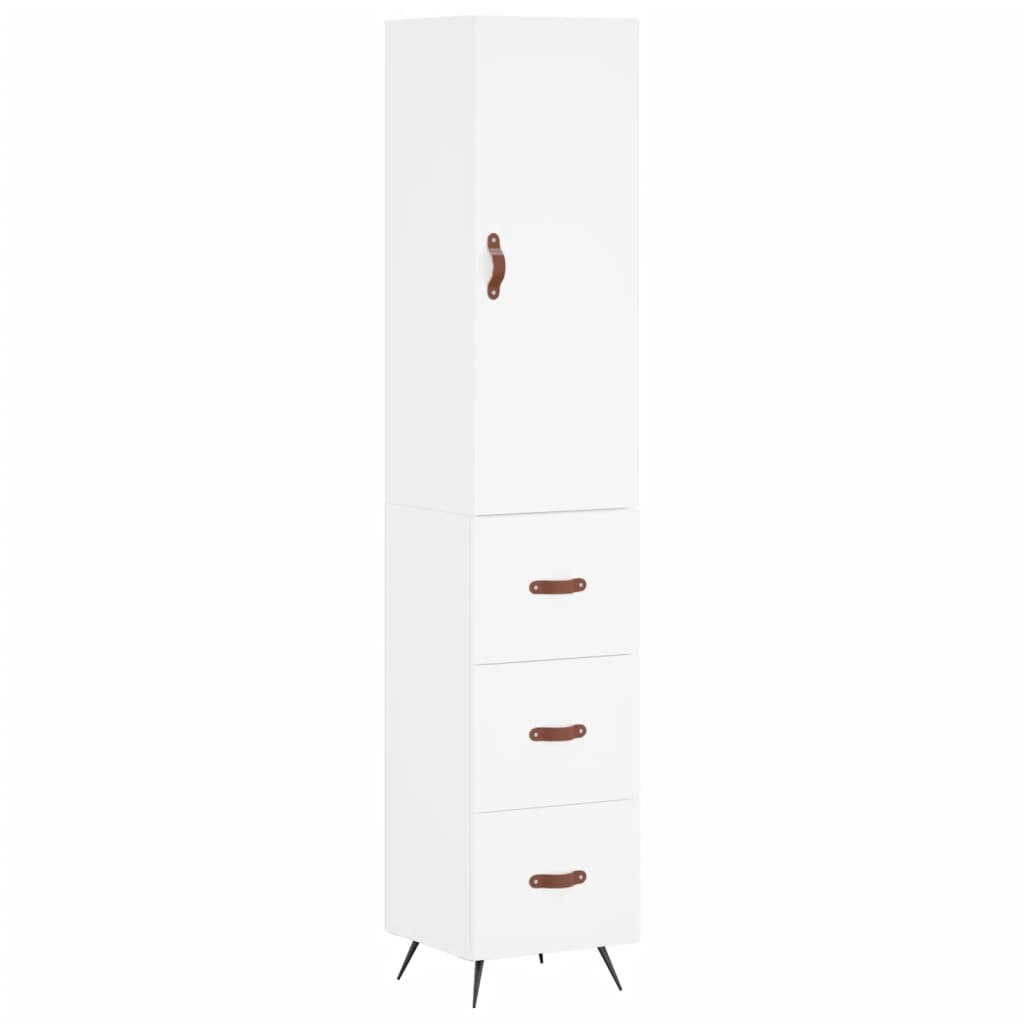 Skap Hvit 34,5x34x180 cm
