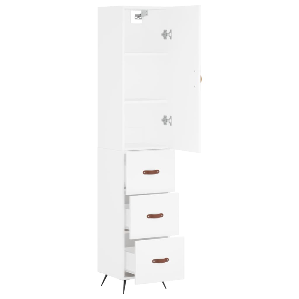 Skap Hvit 34,5x34x180 cm