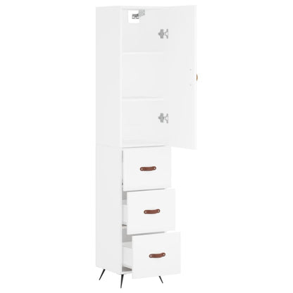 Skap Hvit 34,5x34x180 cm
