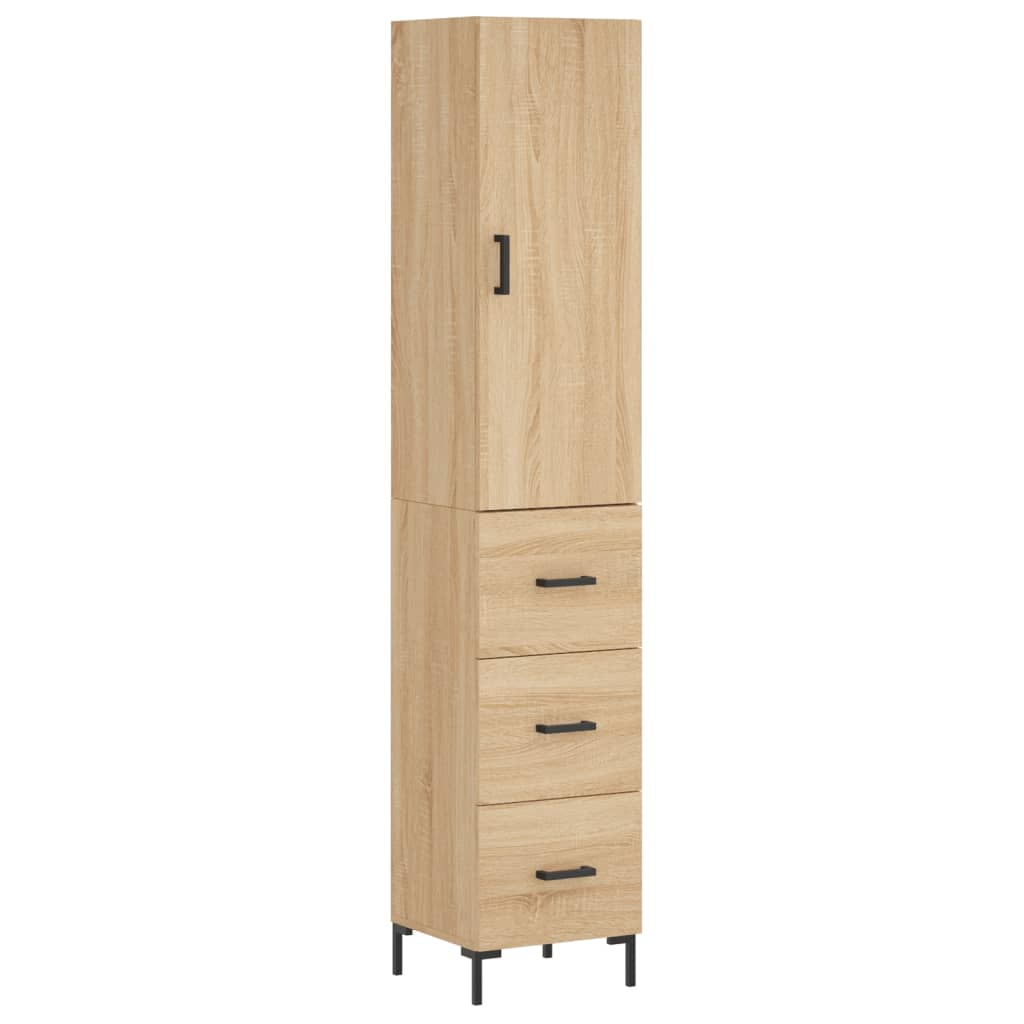 Skap Sonoma Eik 34,5x34x180 cm