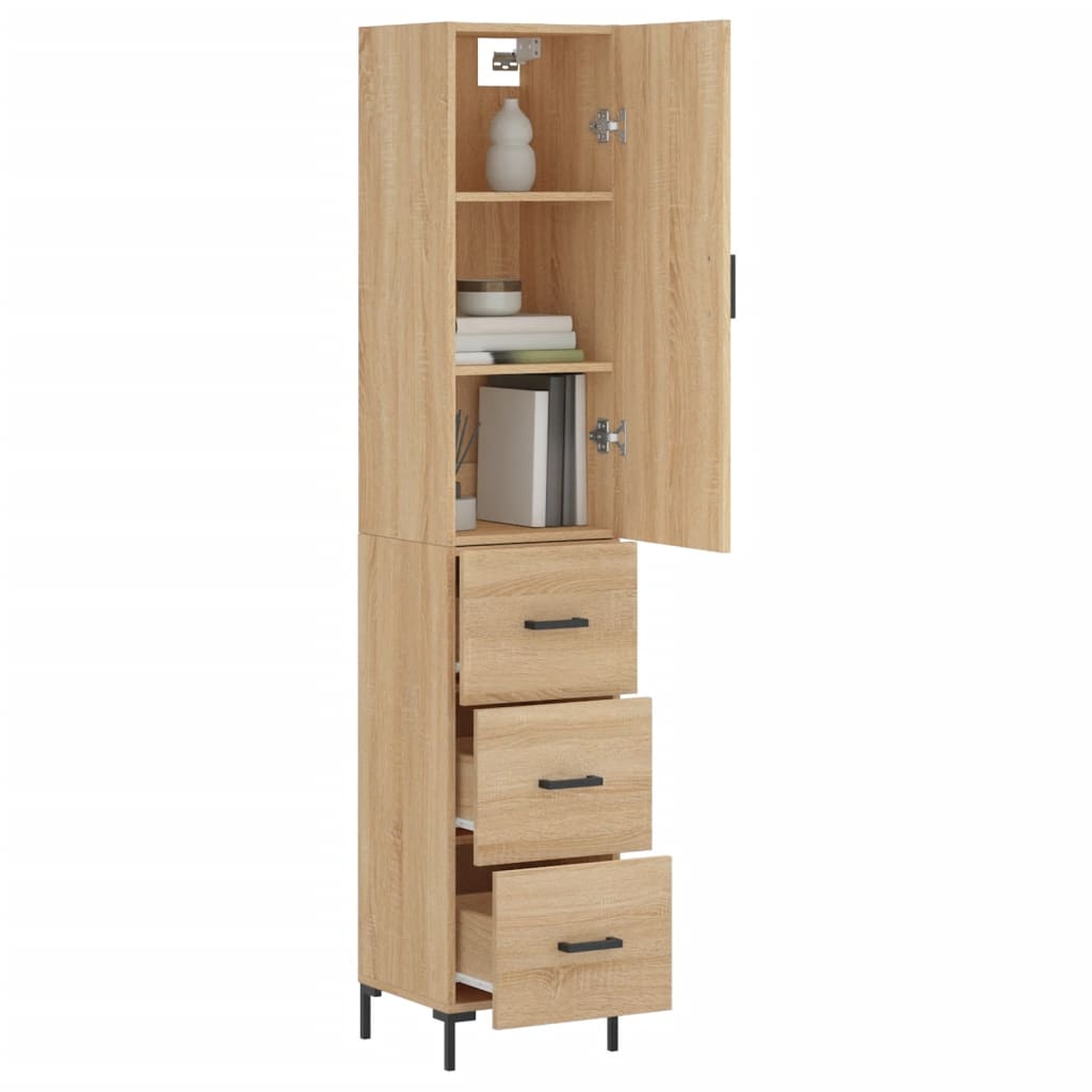 Skap Sonoma Eik 34,5x34x180 cm