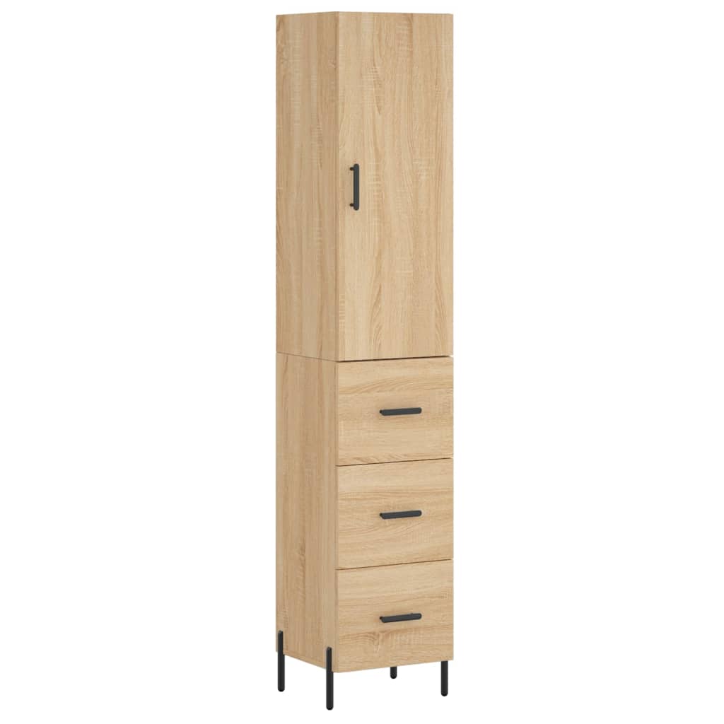 Skap Sonoma Eik 34,5x34x180 cm