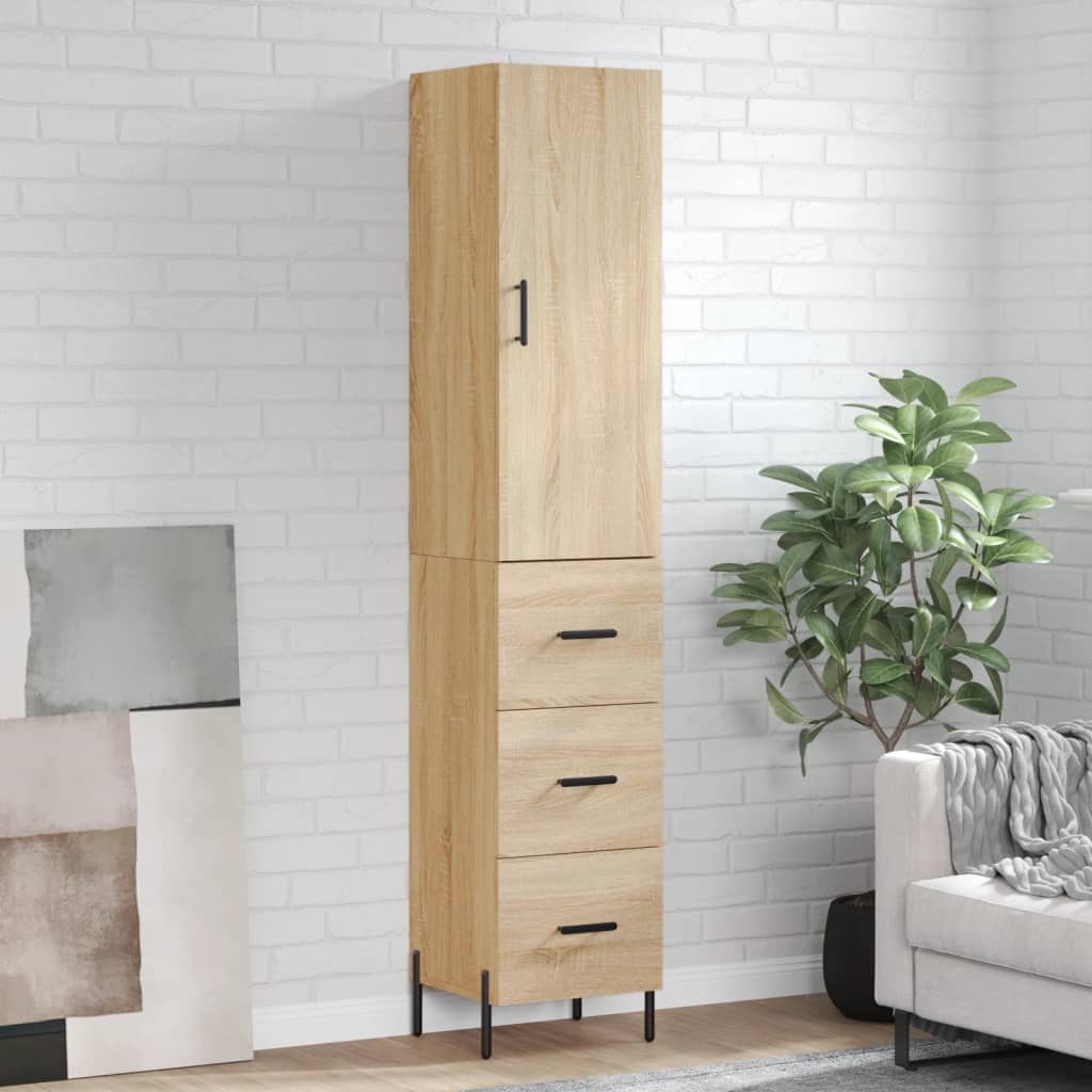 Skap Sonoma Eik 34,5x34x180 cm