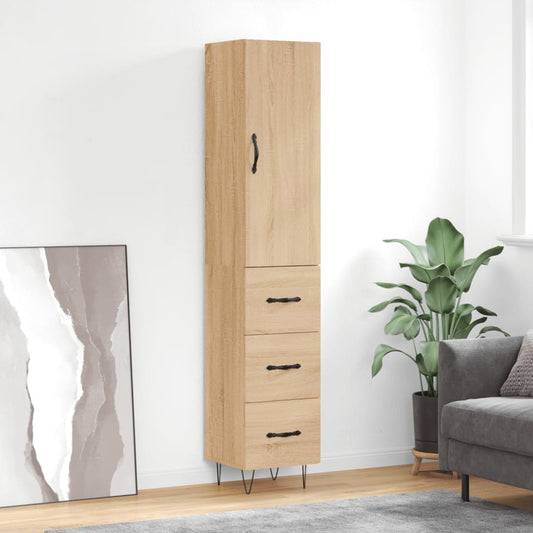 Skap Sonoma Eik 34,5x34x180 cm