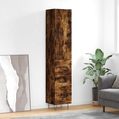 Skap Røkt Eik 34,5x34x180 cm
