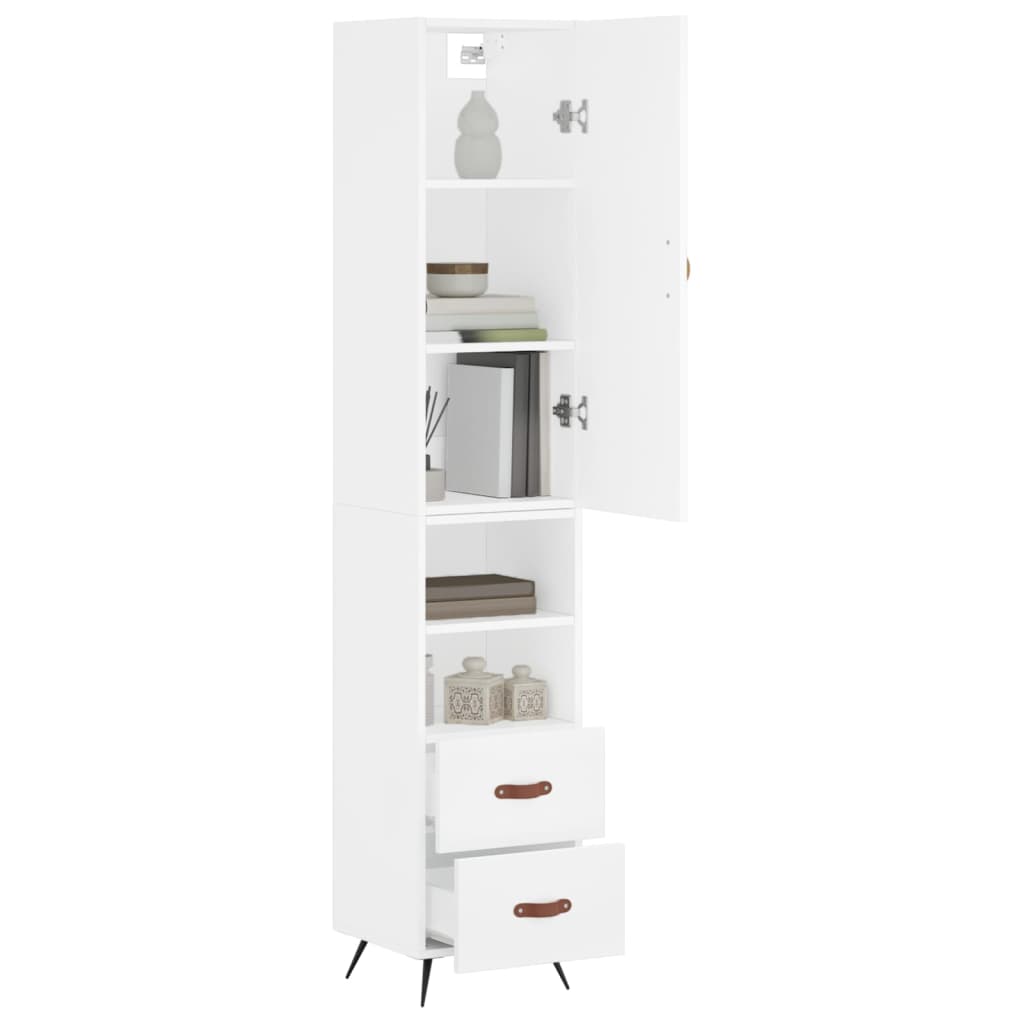 Skap Hvit 34,5x34x180 cm