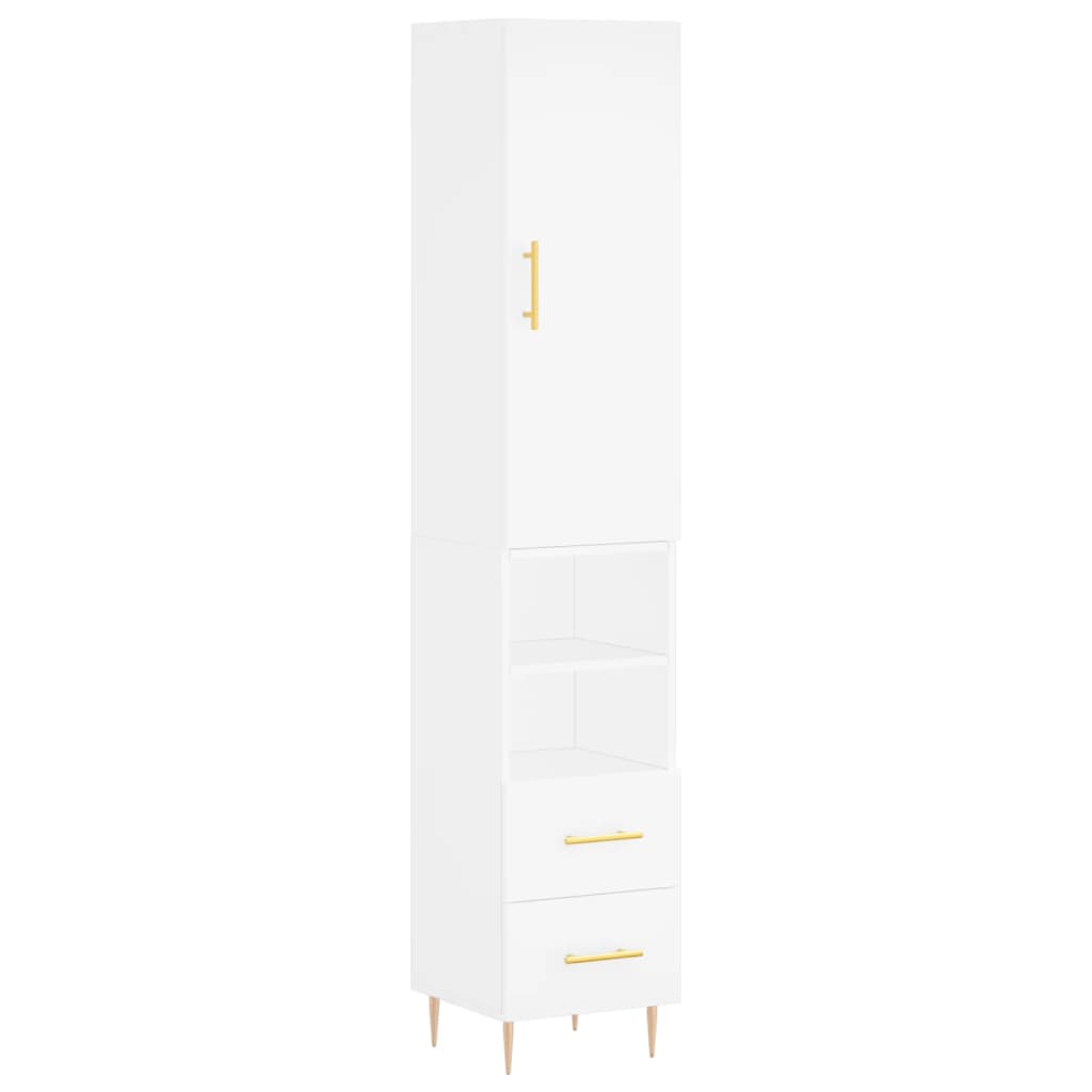 Skap Hvit 34,5x34x180 cm