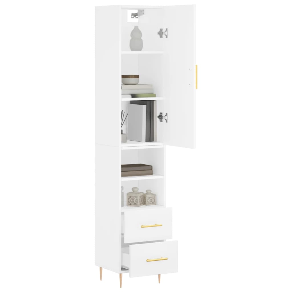 Skap Hvit 34,5x34x180 cm