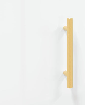 Skap Høyglans Hvit 34,5x34x180 cm