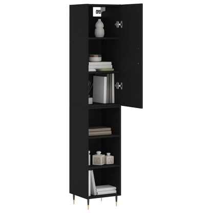 Skap Svart 34,5x34x180 cm