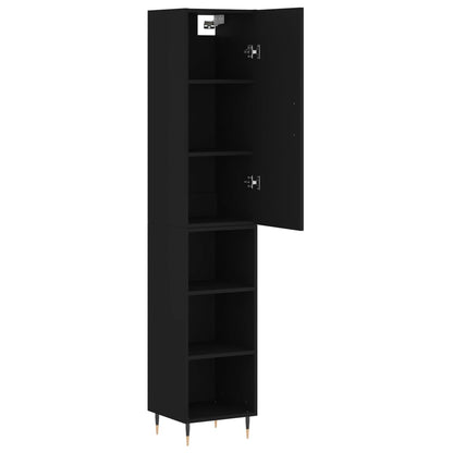 Skap Svart 34,5x34x180 cm