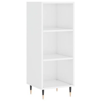 Skap Høyglans Hvit 34,5x34x180 cm