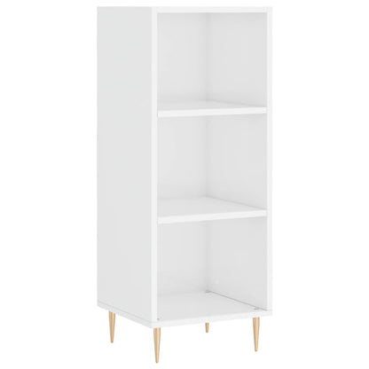 Skap Høyglans Hvit 34,5x34x180 cm