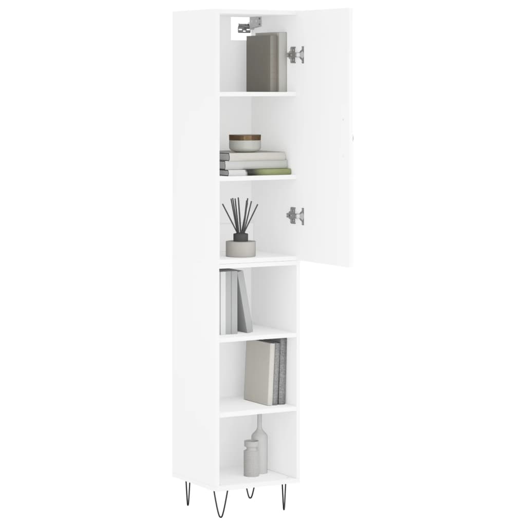 Skap Hvit 34,5x34x180 cm