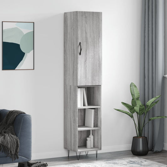 Skap Sonoma Grå 34,5x34x180 cm