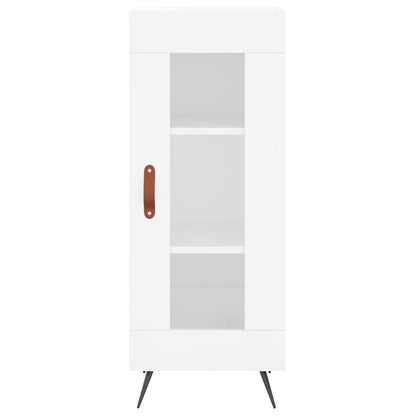 Skap Høyglans Hvit 34,5x34x180 cm