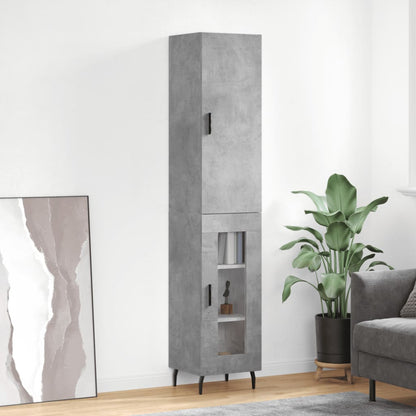 Skap Betonggrå 34,5x34x180 cm