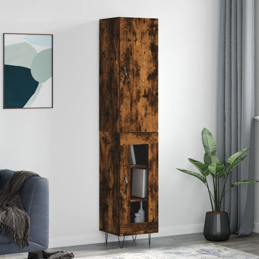 Skap Røkt Eik 34,5x34x180 cm