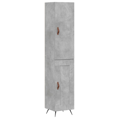 Skap Betonggrå 34,5x34x180 cm