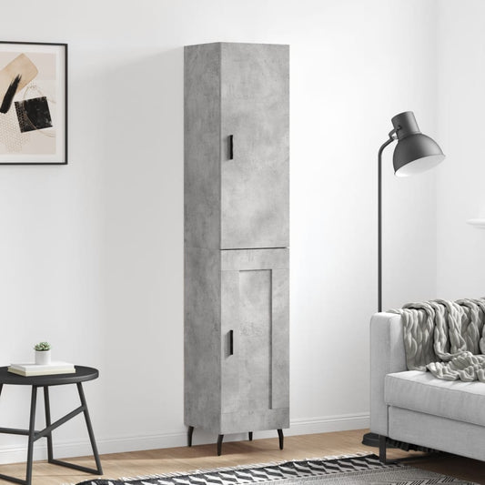 Skap Betonggrå 34,5x34x180 cm