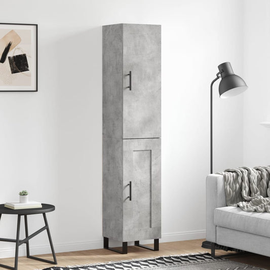 Skap Betonggrå 34,5x34x180 cm