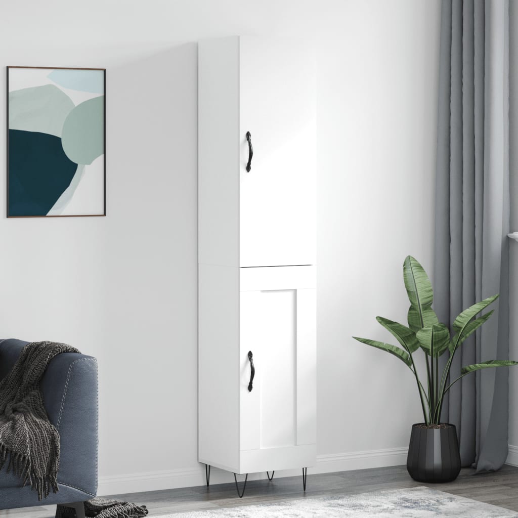 Skap Hvit 34,5x34x180 cm