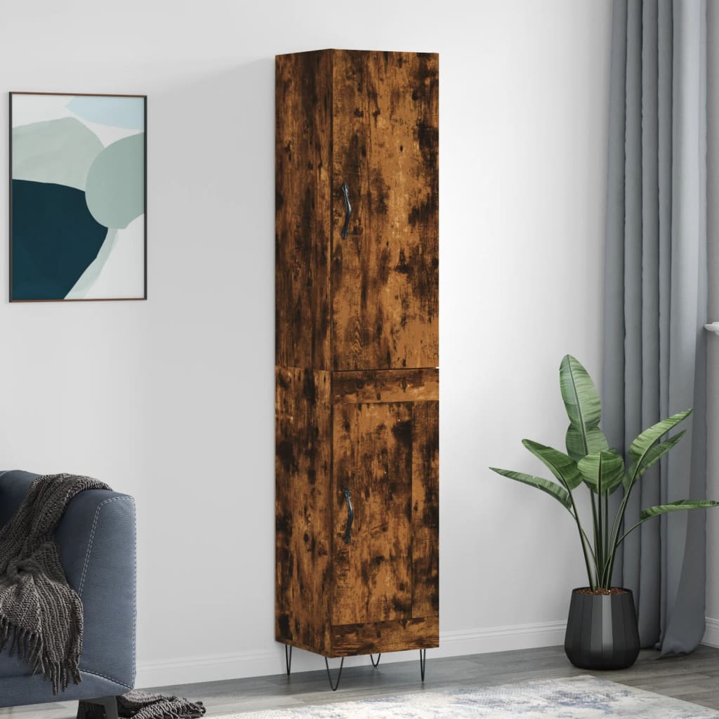 Skap Røkt Eik 34,5x34x180 cm