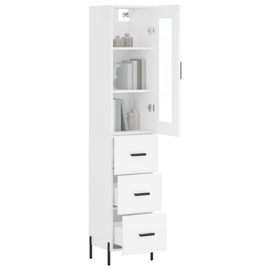 Skap Hvit 34,5x34x180 cm