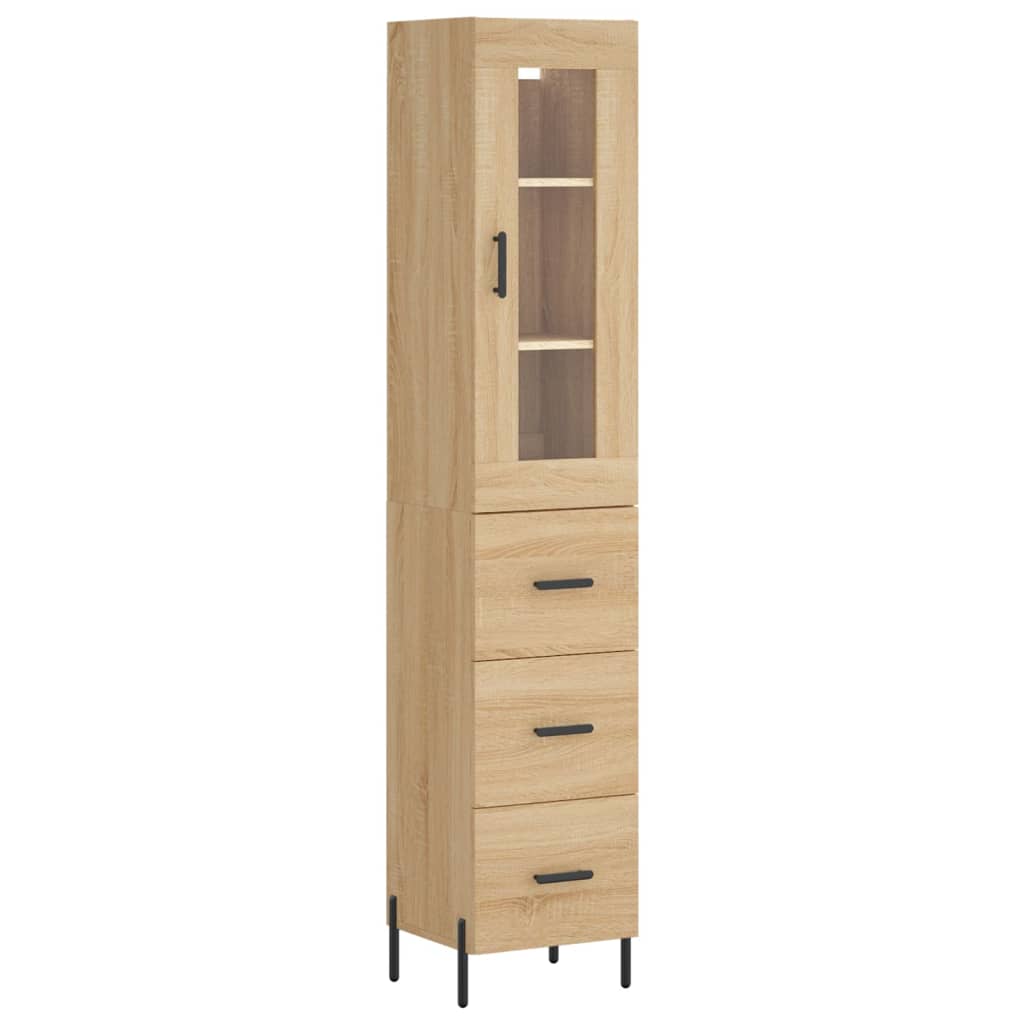 Skap Sonoma Eik 34,5x34x180 cm