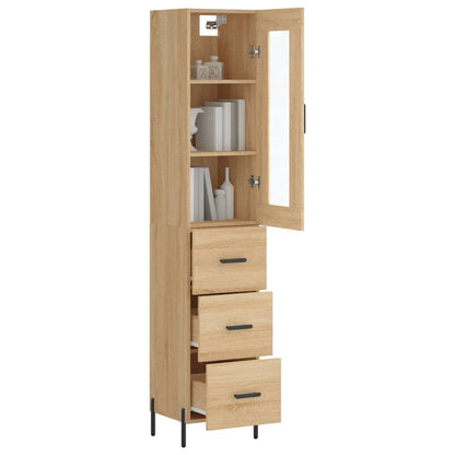 Skap Sonoma Eik 34,5x34x180 cm