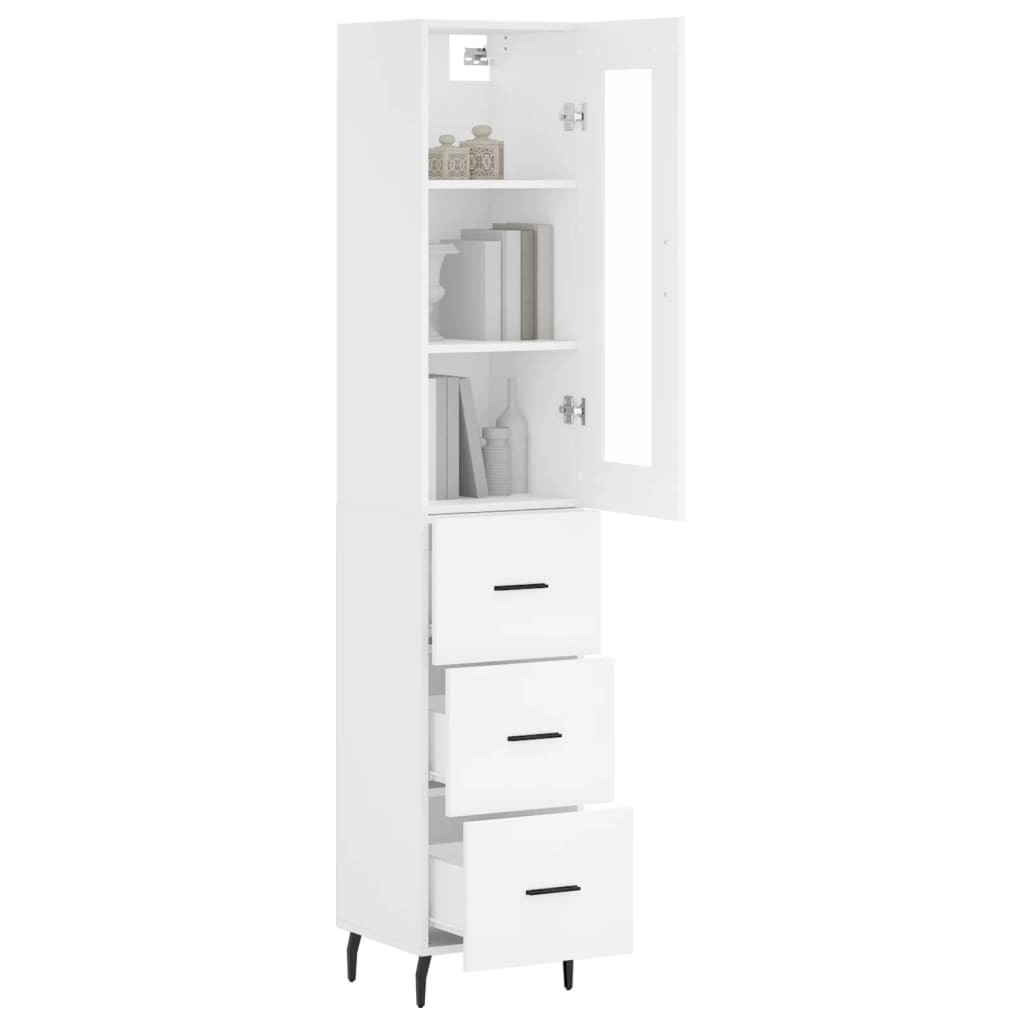 Skap Hvit 34,5x34x180 cm