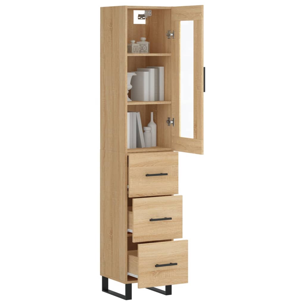 Skap Sonoma Eik 34,5x34x180 cm