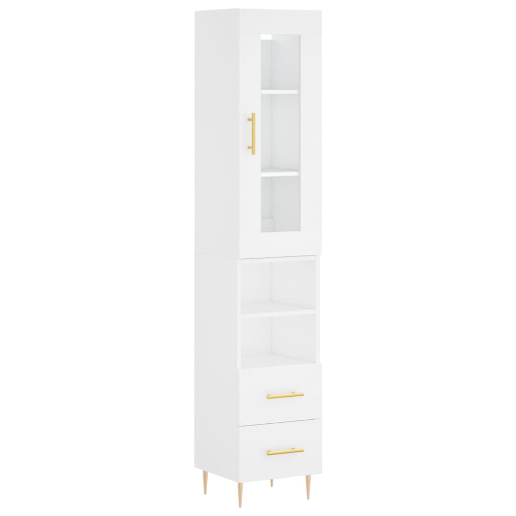 Skap Hvit 34,5x34x180 cm