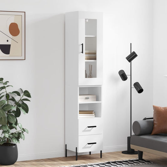 Skap Hvit 34,5x34x180 cm