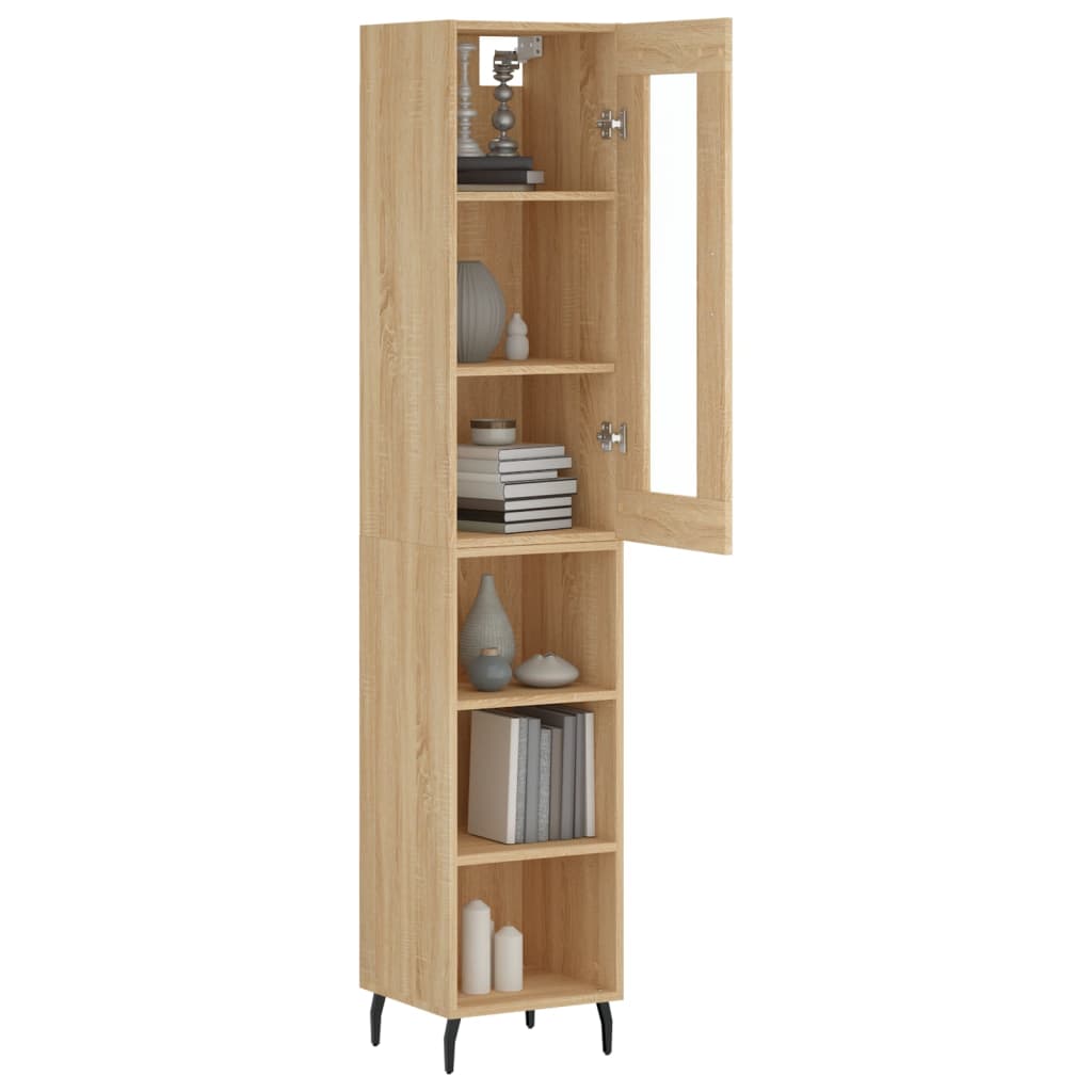 Skap Sonoma Eik 34,5x34x180 cm
