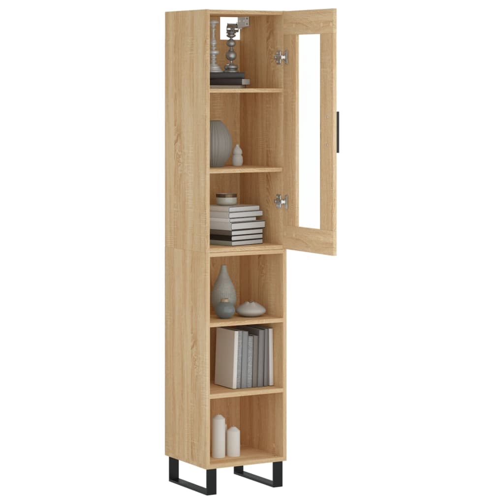 Skap Sonoma Eik 34,5x34x180 cm