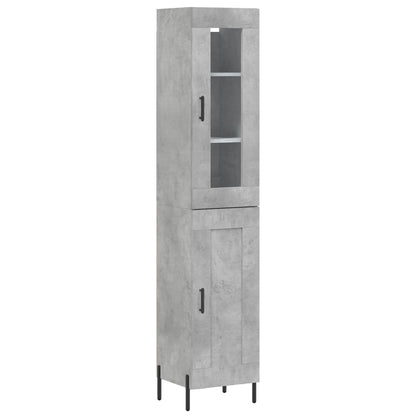 Skap Betonggrå 34,5x34x180 cm