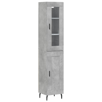 Skap Betonggrå 34,5x34x180 cm