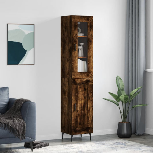 Skap Røkt Eik 34,5x34x180 cm